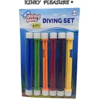 Power Escorts - Duik Staven - Diving Set - 6 Stuks - Regenboog kleuren
