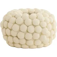 Light & Living vaas SEA URCHIN in crème afwerking – Ø40x23,5 cm