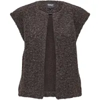 ONLY Gilet Onlmila Life Waistcoat Cs Otw 15361902 Seal Brown/melange Dames Maat - M