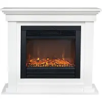 Xaralyn Elektrische haard - Flex ELU-HLW - wit hout - 1400 Watt verwarming - met afstandsbediening - haardombouw inclusief inbouwhaard - schouw