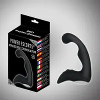 Power Escorts Oplaadbare Prostate Stimulator - Zwart - Silicone