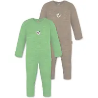 Normani Rompertje/body 'Waverly' donkerbeige / groen
