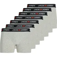 Jack & Jones Boxershorts 'JACCorp Old' grijs gemêleerd / zwart / wit
