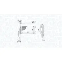 MAGNETI MARELLI Kachelradiateur, interieurverwarming 350218467000