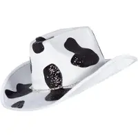 Coppens Cowboy hoed koe zwart-wit | Maat One Size