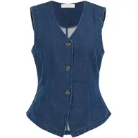We fashion Bodywarmer donkerblauw