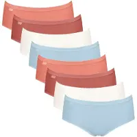 Sloggi Slip 'Basic+' lichtblauw / oranje / merlot / wit