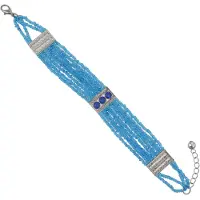 Behave - Armband kraaltjes blauw - zomerse sieraden trend