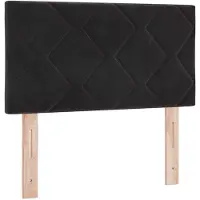 vidaXL LED Hoofdbord Zwart 80 cm Fluweel