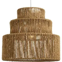 Lighto | Hanglamp Rotan Naturel Ø40 cm - Plafondlamp - Japandi Lamp - Eetkamer - Slaapkamer - Woonkamer - Suri