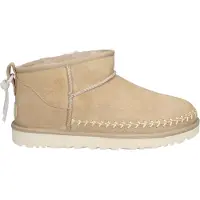Ugg dames classic ultra mini biarritz beige/multicolour maat