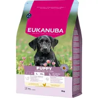 Eukanuba 3x Hondenvoer Droog Life Care Dog Puppy Large Kip 3 Kg