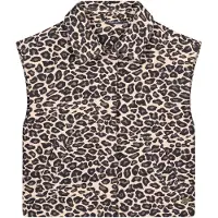 Like Flo gilet bruin Meisjes Polyester Klassieke kraag Dierenprint - maat 146/152