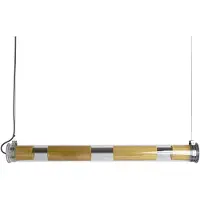 DCW éditions In The Tube 120-1300 Hanglamp Horizontal | Silver | Gold Mesh | Transparent