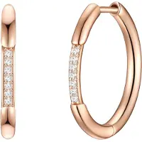 Glanzstücke Oorbellen rose-goud / transparant