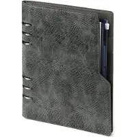 Kalpa 1016-76 A5 Bindmiddelplanner Clipbook Croco Grijs 1 week per 2 paginas 2026-2027-2028