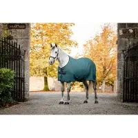 Horseware Rambo Techni Waffle Cooler 140/190/6.3 Dynasty Green/Navy & Silver