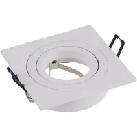 Lighto Inbouwspot wit vierkant kantelbaar - Met GU10 fitting - 10 stuks