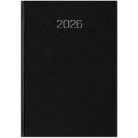 Castelli MGPcards - Bureau dagagenda 2026 - formaat A5 - 1 dag per pagina - 6-talig - 14.8 x 21 cm - Zwart
