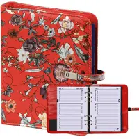 Kalpa 1011-04 hervulbare A5 Agendaplanner Bloemenzee Rood 1 week per 2 paginas 2026-2027-2028