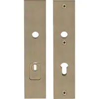 Formani Square LSQSM-50KT massieve veiligheidsschilden met kerntrekbeveiliging kruk/kruk SKG*** PC72 - PVD licht brons