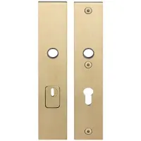 Formani Square LSQSM-50KT massieve veiligheidsschilden met kerntrekbeveiliging kruk/kruk SKG*** PC72 - PVD mat goud