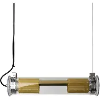 DCW éditions In The Tube 100-500 Hanglamp Horizontal | Gold | Gold Mesh | Transparent