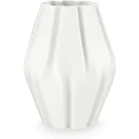 Vt wonen Vaas vtwonen Porcelain 3D Print Stripes White 20 x 27,5 cm
