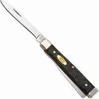 Case Knives Case Baby Doc Black Curly Oak Wood, 14007, 7282SP SS zakmes