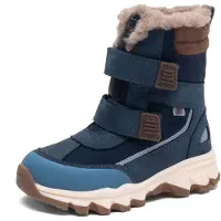 Bisgaard Snowboots 'Eddie' blauw / navy / donkerbruin