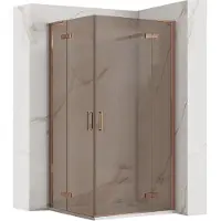 REA Douchecabine Hugo Double 90x100 Copper Brush