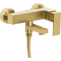 Beliani TARAPOTO - Wandgemonteerde badmengkraan - Goud - Messing