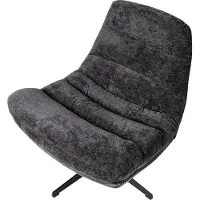 Beliani TOVIK - Fauteuil - Zwart - Stof