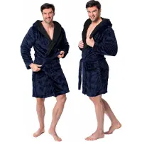 Tutumi Jordan Navy Grijze Heren Badjas M