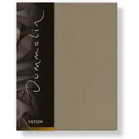 Dommelin Hoeslaken Taupe (Satijn 300TC)-90 x 210 cm