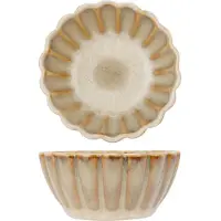 COSY&TRENDY Cosy & Trendy Kleine Schaaltjes Astera Pearl Beige - 4 Stuks ø 7,5 cm - Aardewerk, Vaatwasser-, Magnetron- & Ovenbestendig