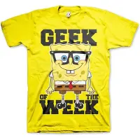 Spongebob SquarePants Geek Of The Week T-Shirt Yellow-L