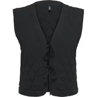 ONLY Gilet Onlnovella Quilt S/l Tie Vest Wvn 15357634 Black Dames Maat - L