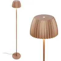 Briloner LED-vloerlamp Loca, dimbaar, bruin / roest, Woon-/ Eetkamer, metaal, Modern, LED vloerlamp