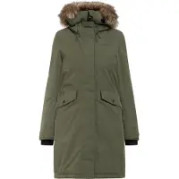 Didriksons Outdoorjas 'Erika' lichtbruin / olijfgroen / zwart