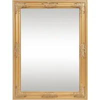 En.casa Wandspiegel Punkalaidun rechthoekig 80x60 cm goudkleurig []