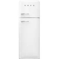 Smeg Koelkast Retro Vrijstaande ijskast Koelkast, Jaren 50, Dubbeldeurs, Vrijstaand , Positie scharnier: Rechts, Wit