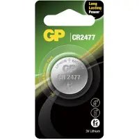 GP 103239 - CR2477 Lithium Knoopcel - Hoge energiedichtheid - Zilver