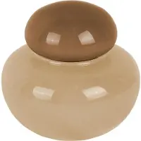 PT Living Vaas Nuevo Dulce Small Soft Brown Dark Brown Lid