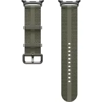 Samsung Originele Nylon Athleisure Band voor de Galaxy Watch 8 (40/44mm) / Classic (46mm) - Maat M/L - Groen