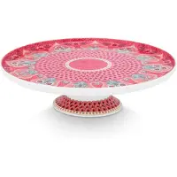 Pip studio Serveerschaal Flower Festival Deco Dark Pink 21 cm