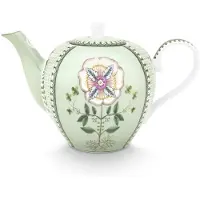 Pip studio Theepot Lily & Lotus Tiles Light Green 1,6 L