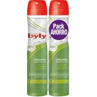 BYLY Organic Extra Fresh Deodorant Spray 2x200ml