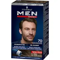Testanera - Perfect voor mannen - Anti-witte haarkleuringsgel - Haarkleur voor mannen - Haarverzorging - Natuurlijk donkerbruin 70