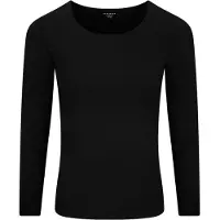 Schiesser Onderhemd ' Invisible Soft Warming ' zwart